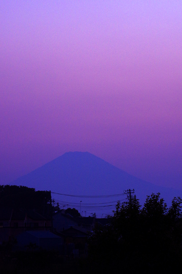 去年の今日、撮った富士山です。