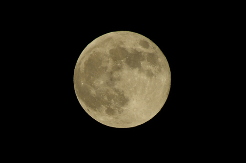 今宵は皐月十五夜。天文学的にも満月です。