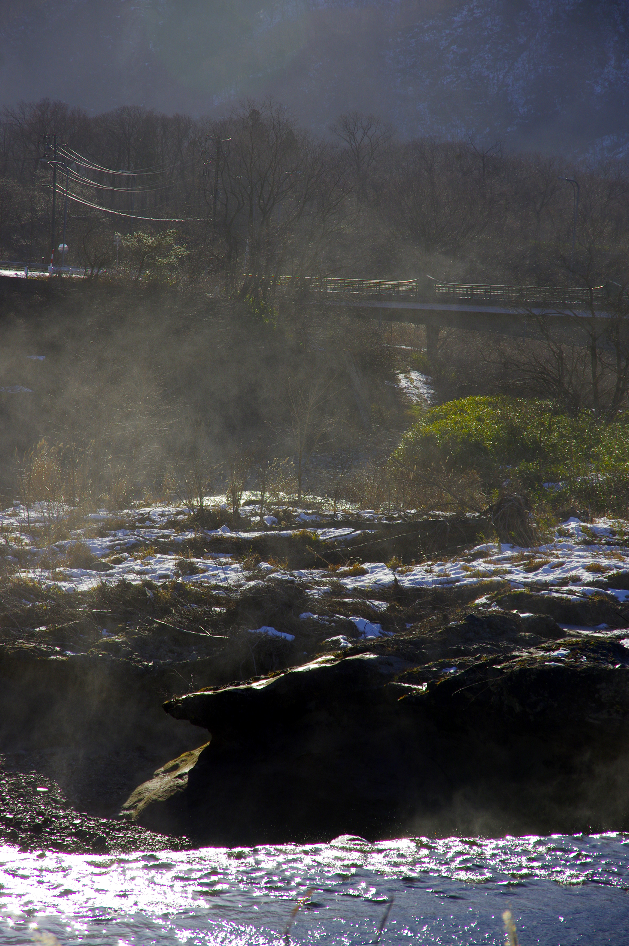 江合川の川霧