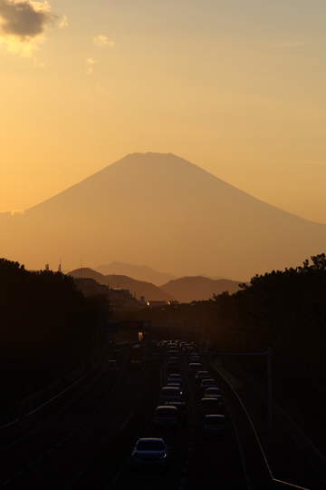 夕富士