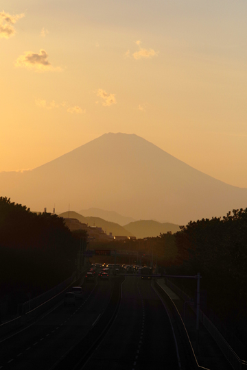 夕富士