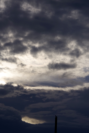 今日の夕空の変化。