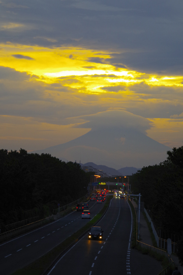 夕富士