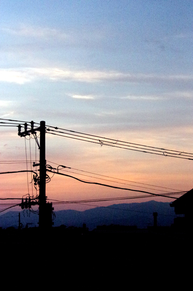 昨日の夕空です。