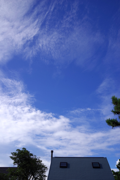 今朝の空は秋色でした。