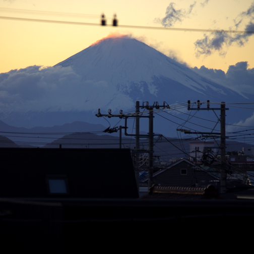 冬至電線富士です。