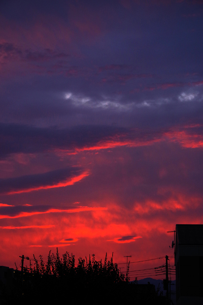 こんな夕空がまた見たいです。