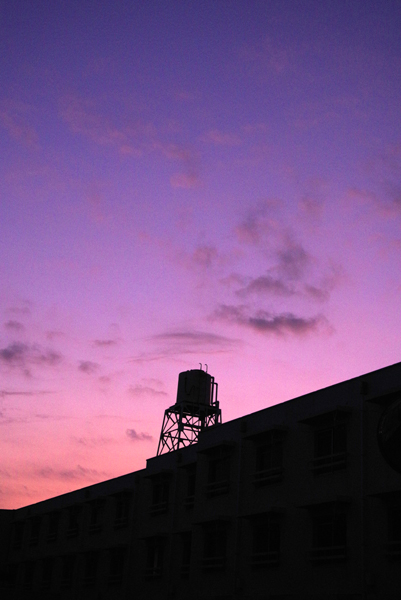 今日の夕空。