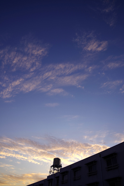 今日は夕空がきれいでした。