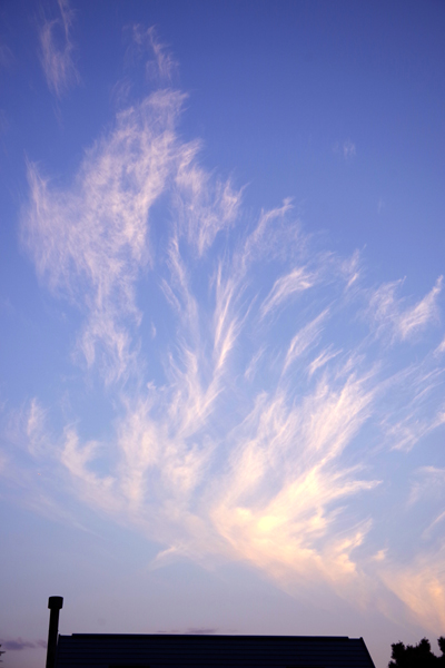 さわやかな夕暮れです。