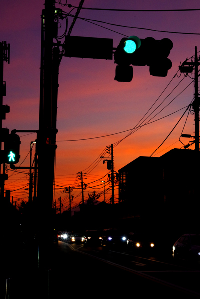 昨日の夕暮れをもう一枚。