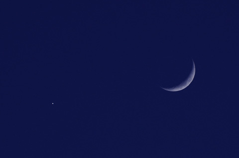 夕月と金星の大接近2