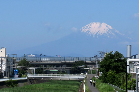 今朝の南湖の左富士です！