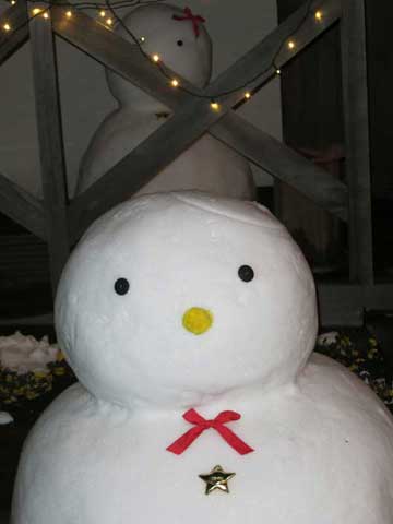 男の子の雪だるまくん