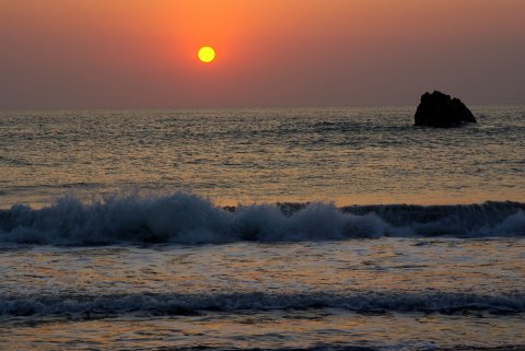 田ノ浦の日没1