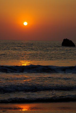 ある日の海5　「日本海の夕暮れ」