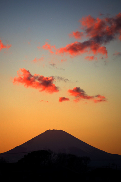 今夕の富士です。